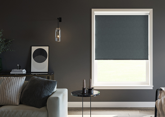 Nairn (Blackout), Sable Black - Twist&Fit Roller Blind - Image 3